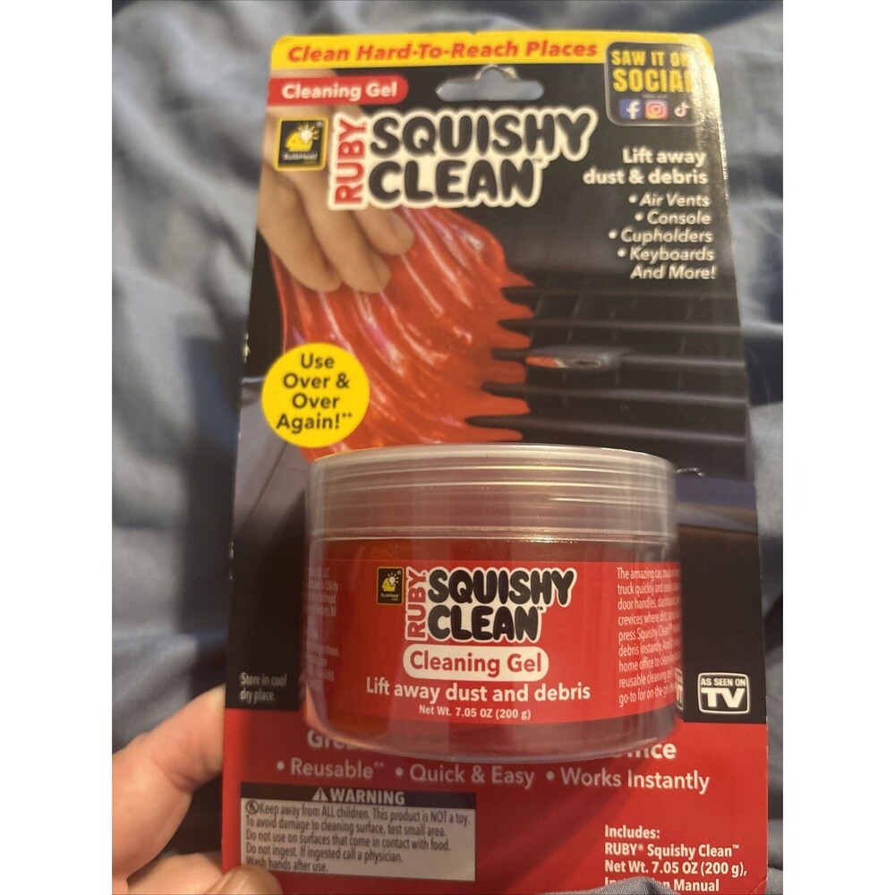 Ruby Squishy Clean Jelled Dust Collector Ruby Squishy Clean